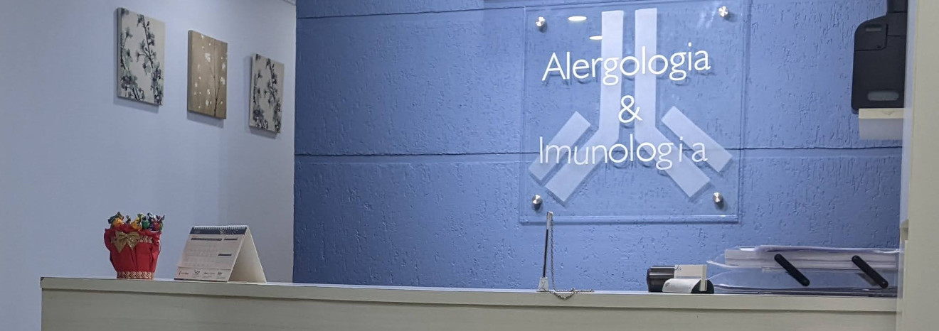 Recepção da clínica Dr. Alergia